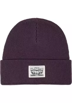 Шапка LEVIS Beanie, цвет Aubergine