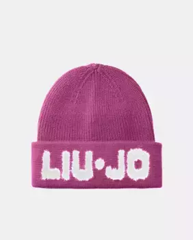 Шапка Liu Jo с логотипом, фуксия
