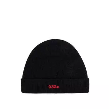 Шапка logo cashmere blend beanie 032C, черный