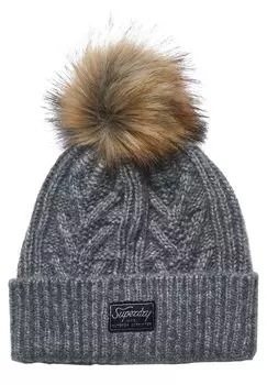 Шапка LUX Superdry, цвет soft grey marl
