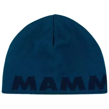 Шапка Mammut Mammut Logo Beanie, цвет Deep Ice/Marine