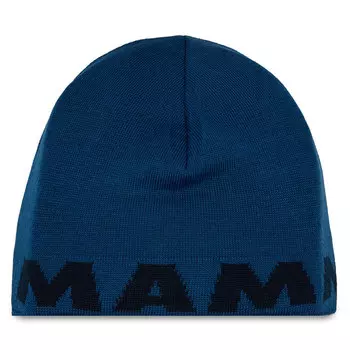 Шапка Mammut MammutLogo Beanie, темно-синий