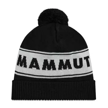 Шапка Mammut PeaksBeanie, черно-белый