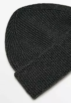 Шапка Massimo Dutti, темно-серый