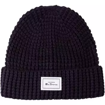 Шапка массивной вязки Ben Sherman, синий