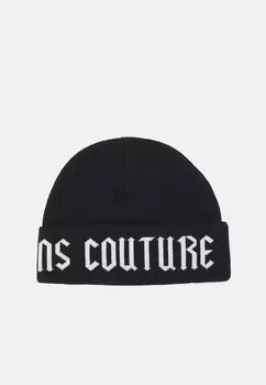 Шапка MEDIUM BEANIE CIRCONFERENZA UNISEX Versace Jeans Couture, черный
