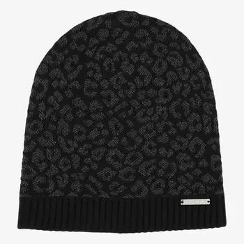 Шапка Michael Kors Berretto Animalier, черный