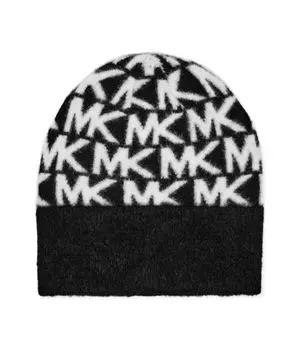 Шапка Michael Kors Feather, черный / белый