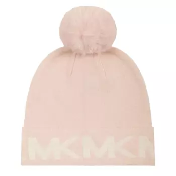 Шапка Michael Kors Inverse Stacked Beretto, розовый