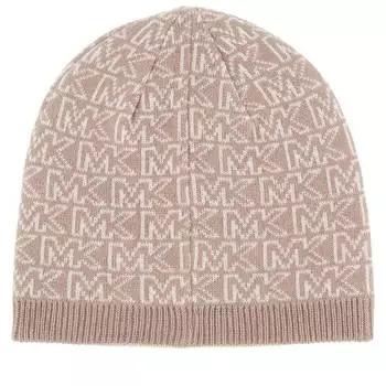 Шапка Michael Kors Split Logo Reverssible, бежевый
