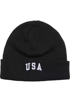 Шапка Mister Tee Beanie USA, черный
