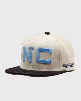 Шапка Mitchell & Ness Ncaa 2 Tone Team Cord Fitted North Carolina, белый