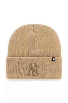 Шапка MLB New York Yankees 47 Brand, бежевый