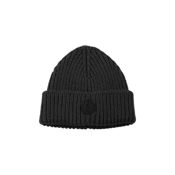 Шапка Moncler Plain Knit, темно-серый