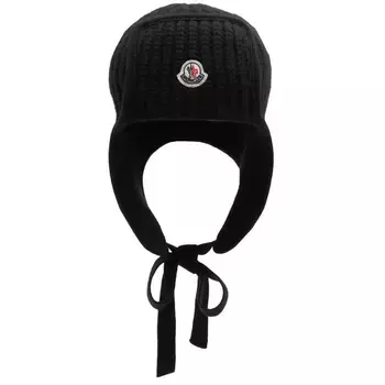 Шапка Moncler Pull On Knitted, черный