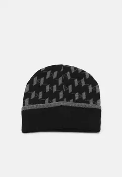 Шапка MONOGRAM BEANIE KARL LAGERFELD, черный