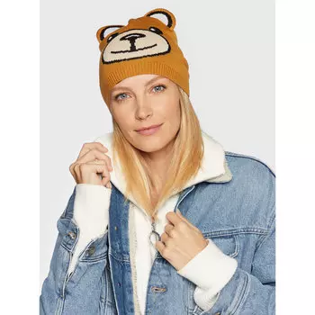 Шапка MOSCHINO, коричневый