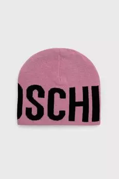Шапка Moschino, розовый