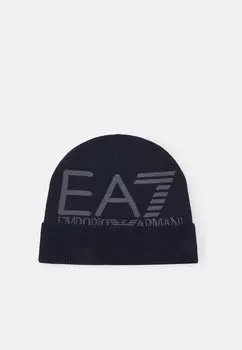 Шапка MOUNTAIN VISIBILITY BEANIE UNISEX EA7 Emporio Armani, темно-синий/железные ворота