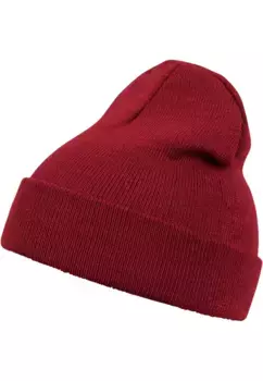 Шапка MSTRDS "MSTRDS Accessories Beanie Basic Flap" (1 шт.), бордовый