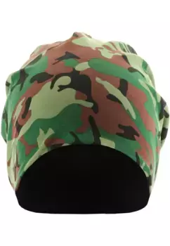 Шапка MSTRDS "MSTRDS Accessories Printed Jersey Beanie" (1 шт.), зеленый