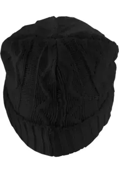 Шапка MSTRDS "MSTRDS Unisex Beanie Cable Flap" (1 шт.), черный