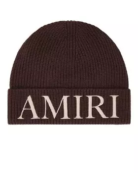 Шапка мужская Beanie Amiri, темно-коричневый