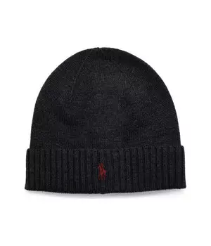 Шапка мужская Polo Ralph Lauren шерстяная бини, черный