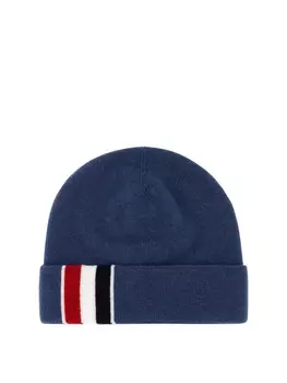 Шапка мужская Thom Browne с логотипом, синий