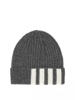 Шапка мужская Thom Browne, серый / белый