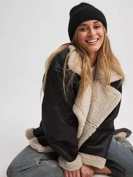 Шапка NA-KD Beanie, черный