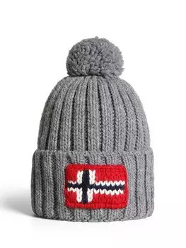 Шапка NAPAPIJRI Beanie Semiury, серый