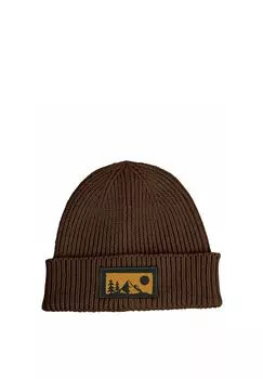 Шапка NATURMOTIV MIT PATCH BERGE WALD Neverless, темно-коричневый