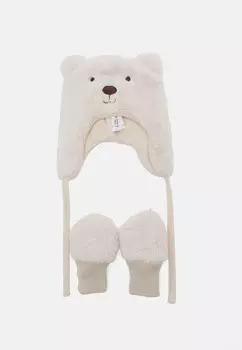 Шапка NBNMATUTA TEDDY SET Name it, песочный