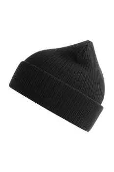 Шапка Nelson в рубчик из органического хлопка Atlantis, черный