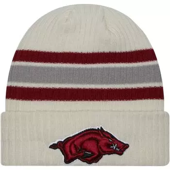 Шапка New Era Arkansas Razorbacks, кремовый
