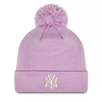 Шапка New Era WmnsMetallic Pom, розовый