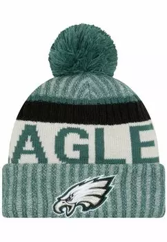 Шапка NFL SIDELINE BOBBLE PHILADELPHIA EAGLES New Era, цвет green