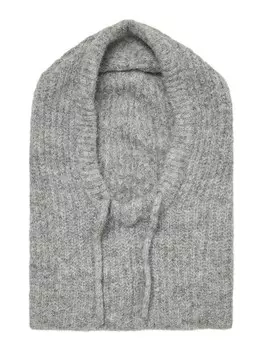 Шапка OBJECT Beanie Milu, цвет mottled grey