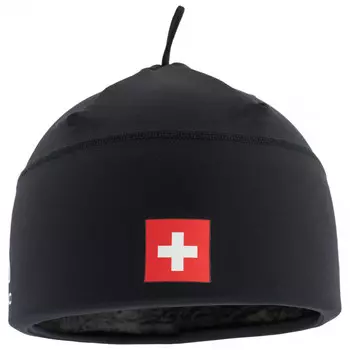 Шапка Odlo Hat Polyknit Fan Warm Eco, цвет Swissski Black