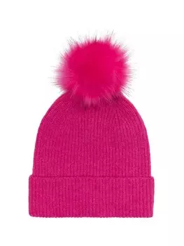 Шапка Only ONLKENNI POMPOM BEANIE CC, розовый