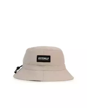 Шапка от дождя из переработанного полиэстера черного цвета Ecoalf, бежевый