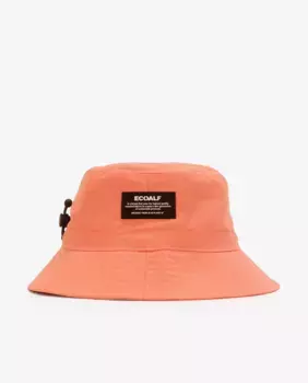 Шапка от дождя из переработанного полиэстера черного цвета Ecoalf, оранжевый