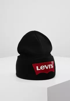Шапка OVERSIZED BATWING BEANIE Levi's, обычный черный