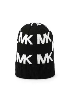 Шапка OVERSIZED CHESS CUFF MICHAEL Michael Kors, черный