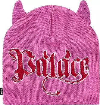 Шапка Palace Horny Nein Cuff 'Shock Pink', розовый