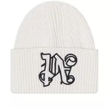 Шапка Palm Angels Monogram, белый