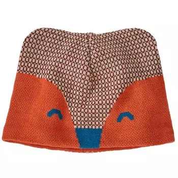 Шапка Patagonia Animal Friends, цвет Beanie Fox: Henna Brown