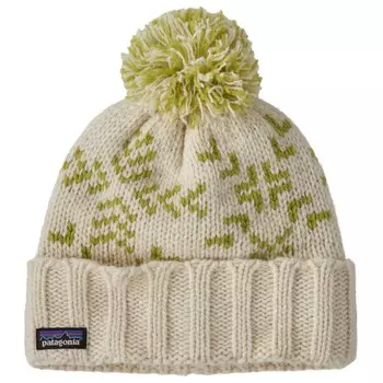 Шапка Patagonia Snowbelle Beanie, цвет Evergreen Flakes: Birch White