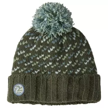 Шапка Patagonia Snowbelle Beanie, цвет Fisherman Stitch: Pine Needle Green
